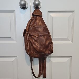 Brown Leather Multiwear Travel Bag | Purse